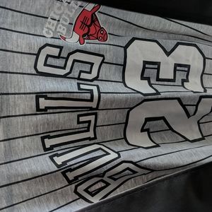 RARE Jordan Chicago Bulls Jersey Tee T-Shirt size Large L Grey Gray
